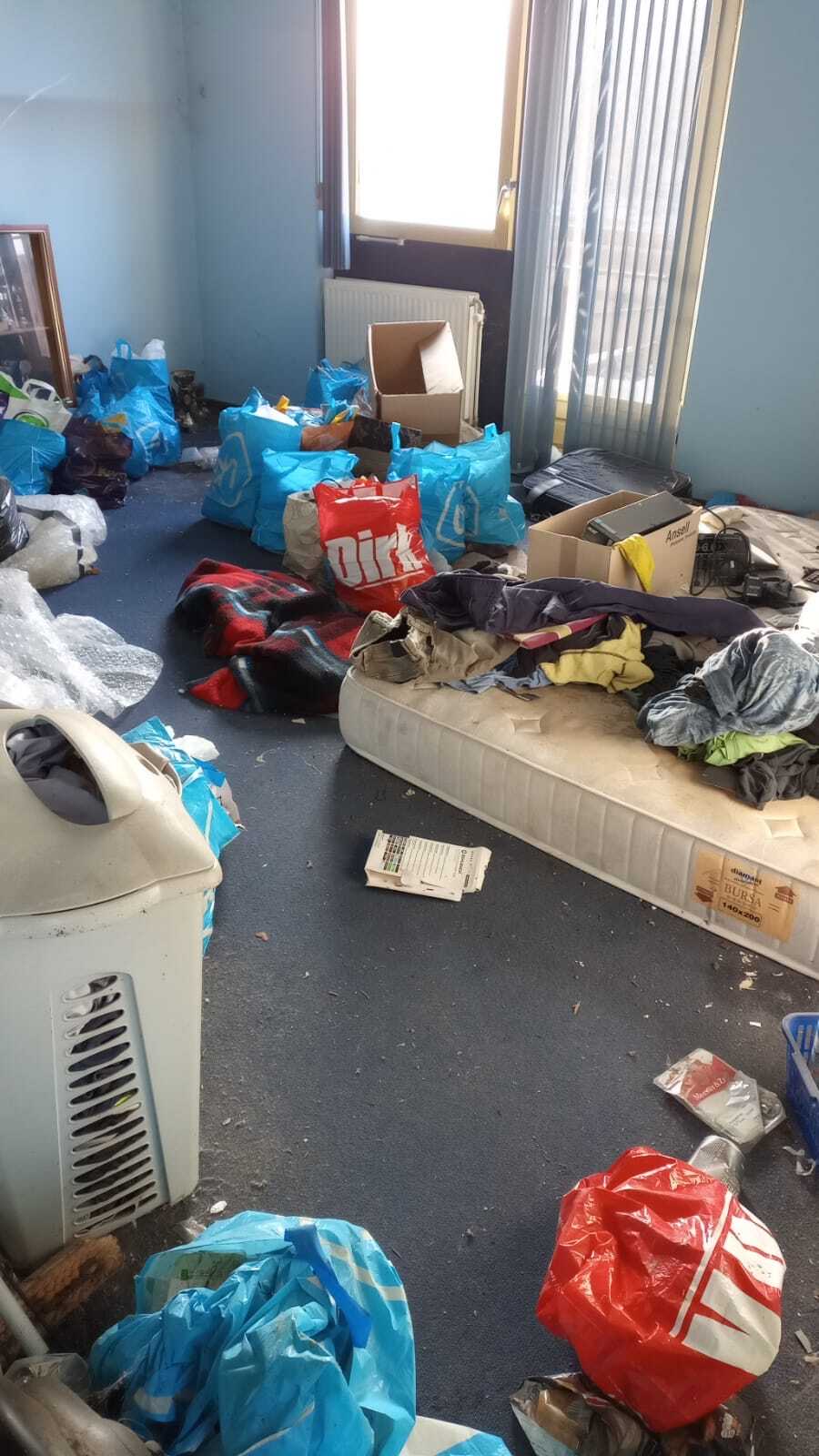 Woning voor en na ontruiming